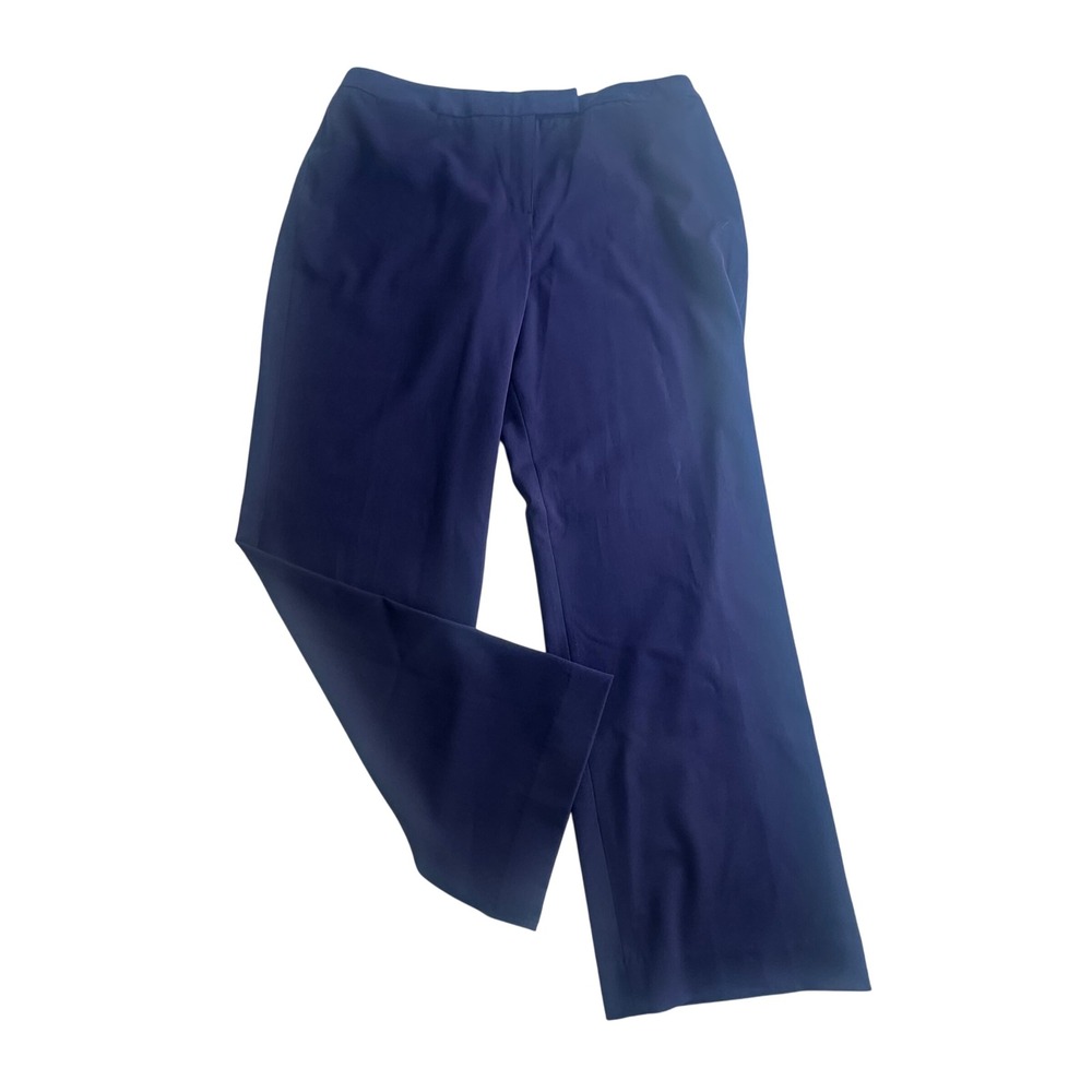 Pendleton Womens Plus Size 16W‎ Navy Blue Career Dress Pants Trousers Minimalist